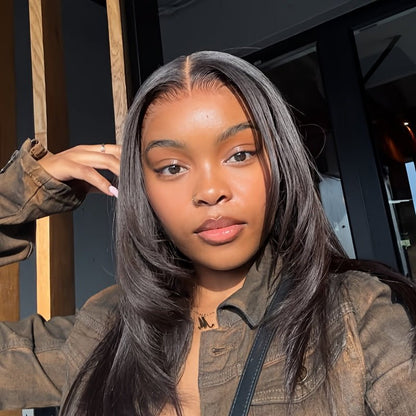 Silky Straight 4x4 Lace Bob Human Hair Wig Pre - Plucked - WigWonders