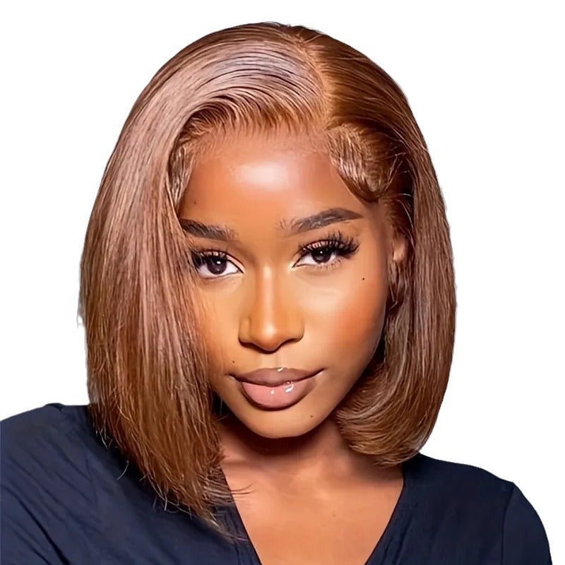 Straight Bob 13x4 Lace Front Human Hair Wig - WigWonders