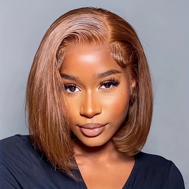 Straight Bob 13x4 Lace Front Human Hair Wig - WigWonders