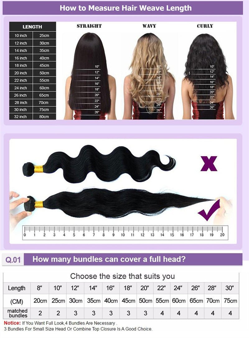 Straight Hair Bundles - 10" - 30" No Weft Human Hair Extensions - WigWonders
