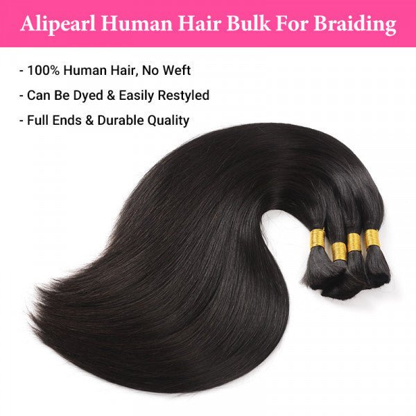 Straight Hair Bundles - 10" - 30" No Weft Human Hair Extensions - WigWonders