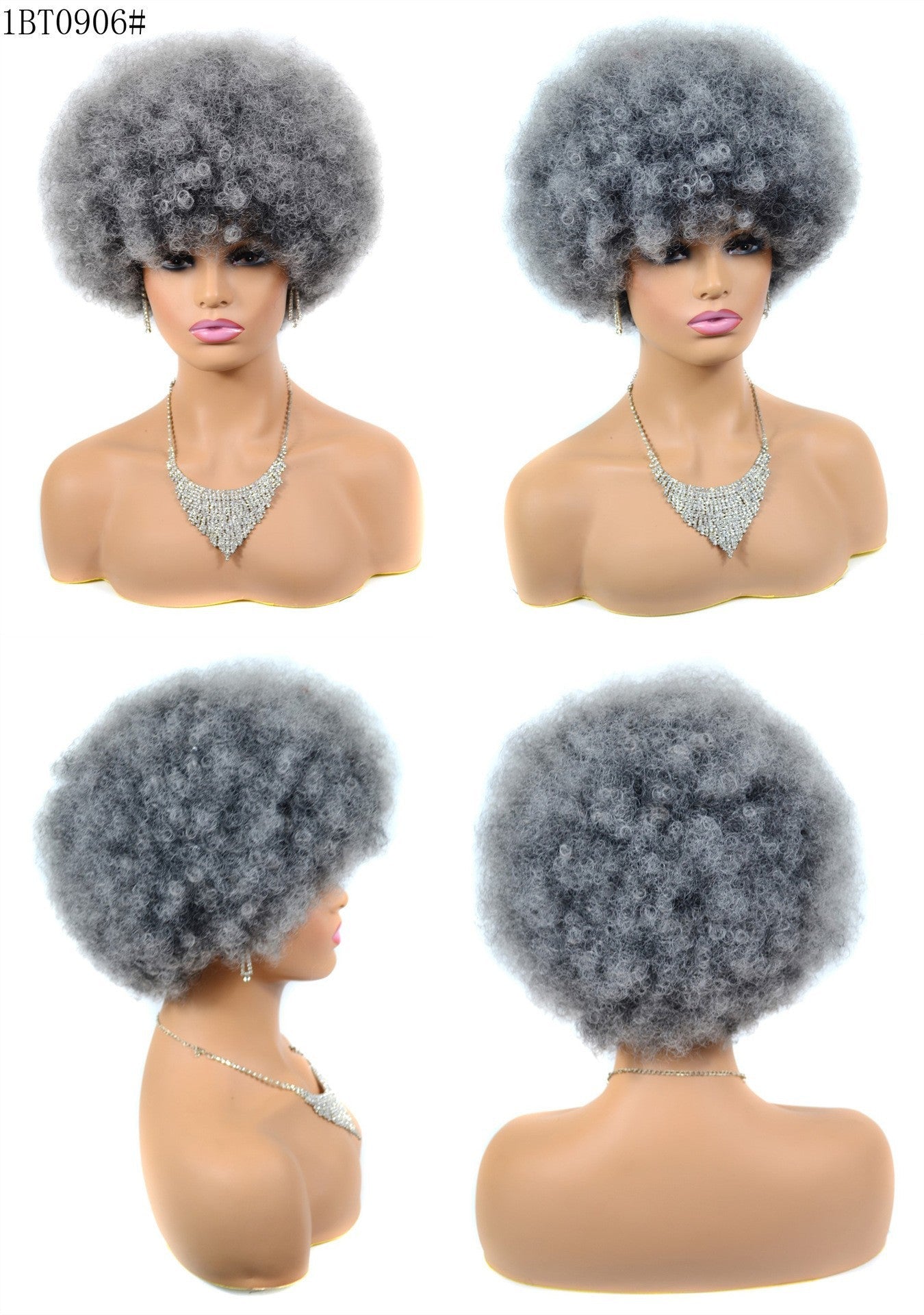 Synthetic Afro Curly Wig - Voluminous Kinky Style - WigWonders