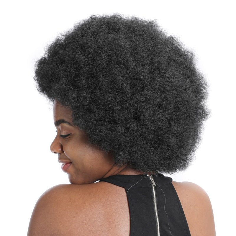 Synthetic Afro Curly Wig - Voluminous Kinky Style - WigWonders