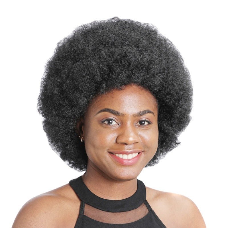 Synthetic Afro Curly Wig - Voluminous Kinky Style - WigWonders