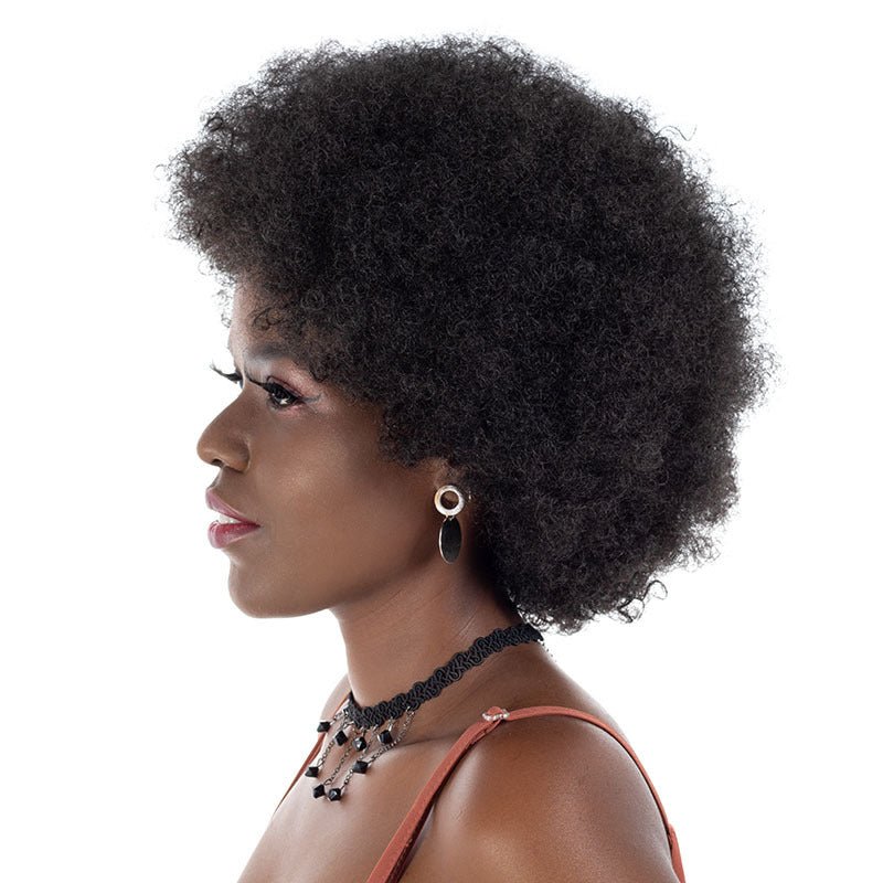 Synthetic Afro Puff Wig 8in - 1B / 4 / 2/33 - WigWonders