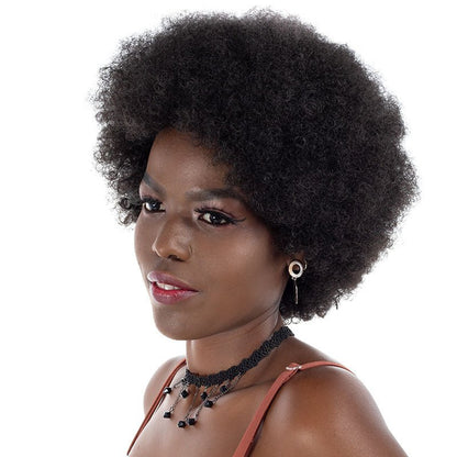 Synthetic Afro Puff Wig 8in - 1B / 4 / 2/33 - WigWonders