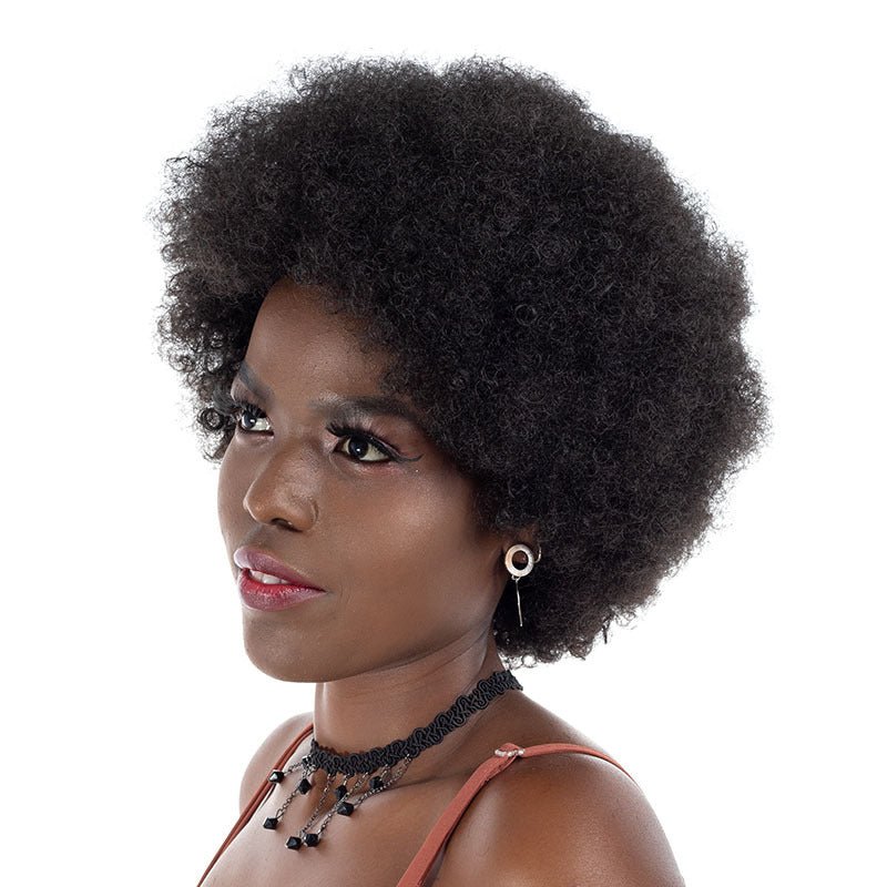 Synthetic Afro Puff Wig 8in - 1B / 4 / 2/33 - WigWonders