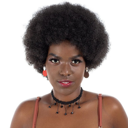 Synthetic Afro Puff Wig 8in - 1B / 4 / 2/33 - WigWonders
