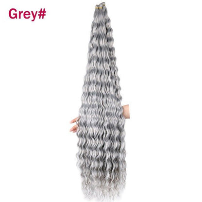 Synthetic Deep Wave Crochet Bulk Hair Multiple Colors - WigWonders