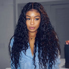 Synthetic Kinky Curly Wig Middle Part Long Curls African Braids Style - WigWonders