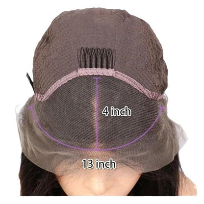 Synthetic Lace Front Wig Body Wave Long Black Heat Resistant Wig - WigWonders