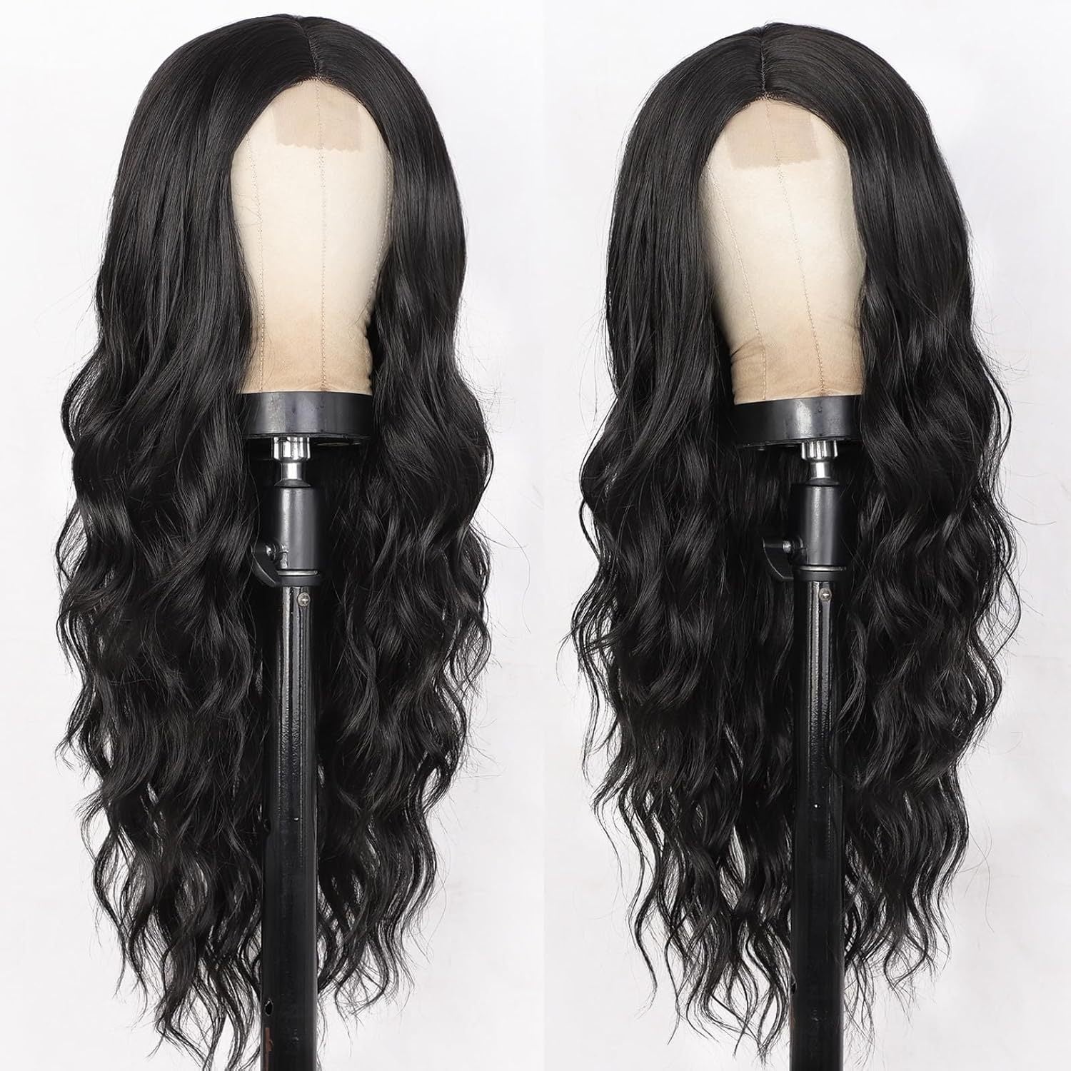 Synthetic Long Curly Lace Part Wig Highlighted Ombre - WigWonders