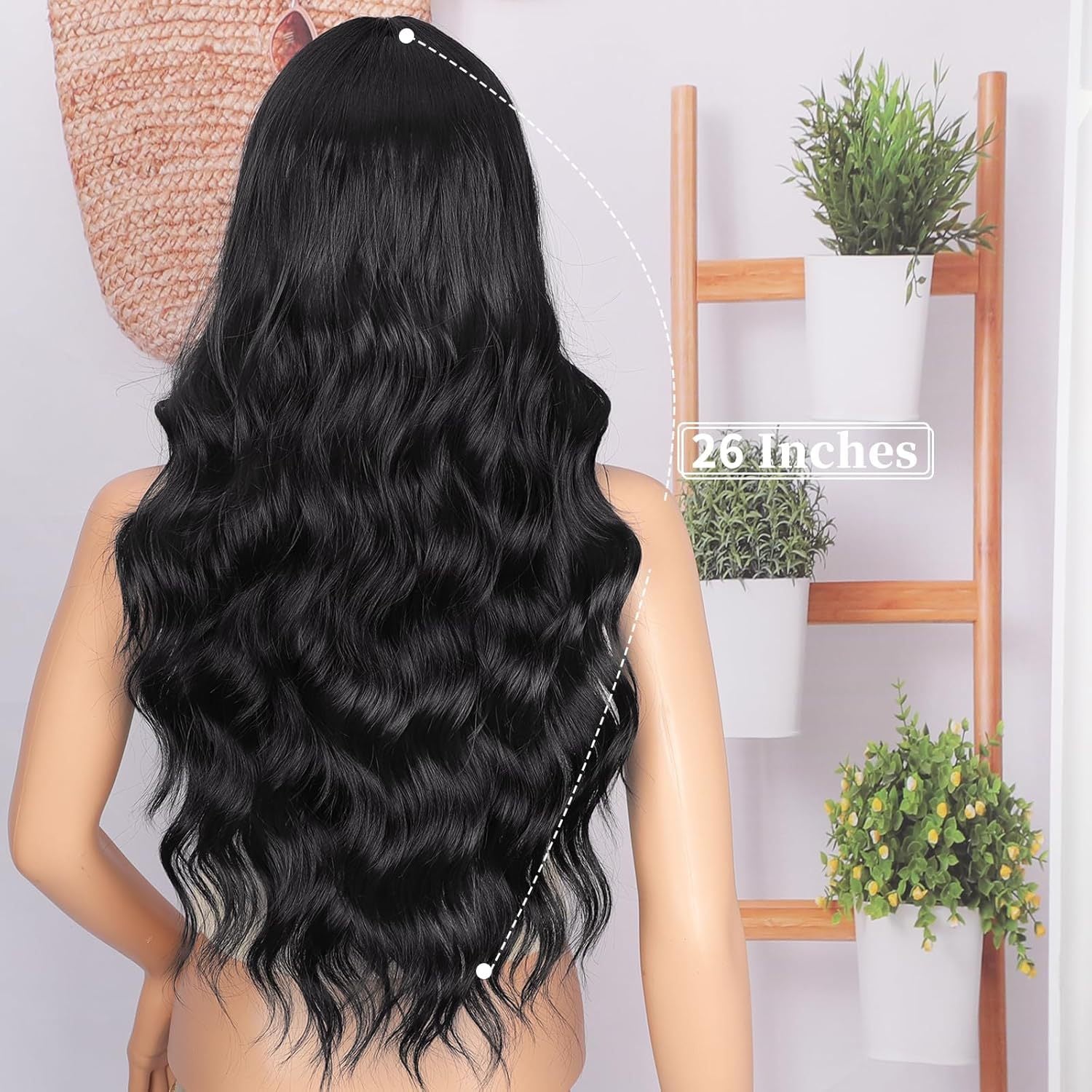 Synthetic Long Curly Lace Part Wig Highlighted Ombre - WigWonders