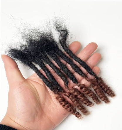 Synthetic Two - End Curly Dreadlocks Extensions - 10 Strands - WigWonders