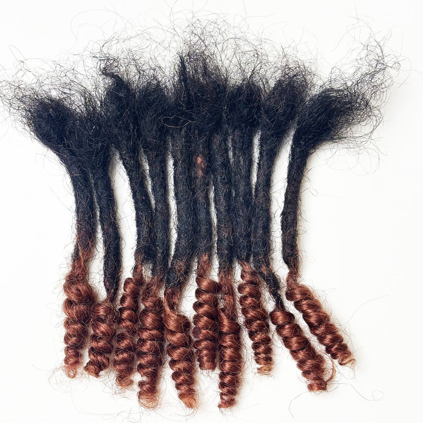 Synthetic Two - End Curly Dreadlocks Extensions - 10 Strands - WigWonders