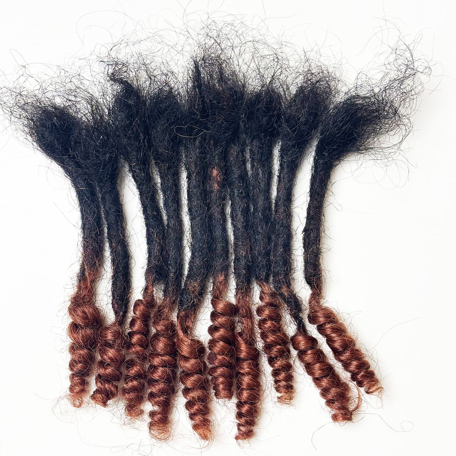 Synthetic Two - End Curly Dreadlocks Extensions - 10 Strands - WigWonders