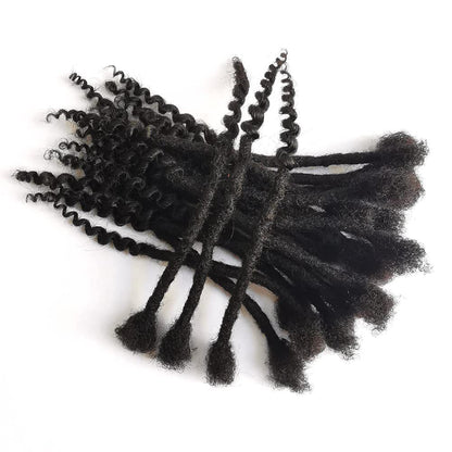 Synthetic Two - End Curly Dreadlocks Extensions - 10 Strands - WigWonders