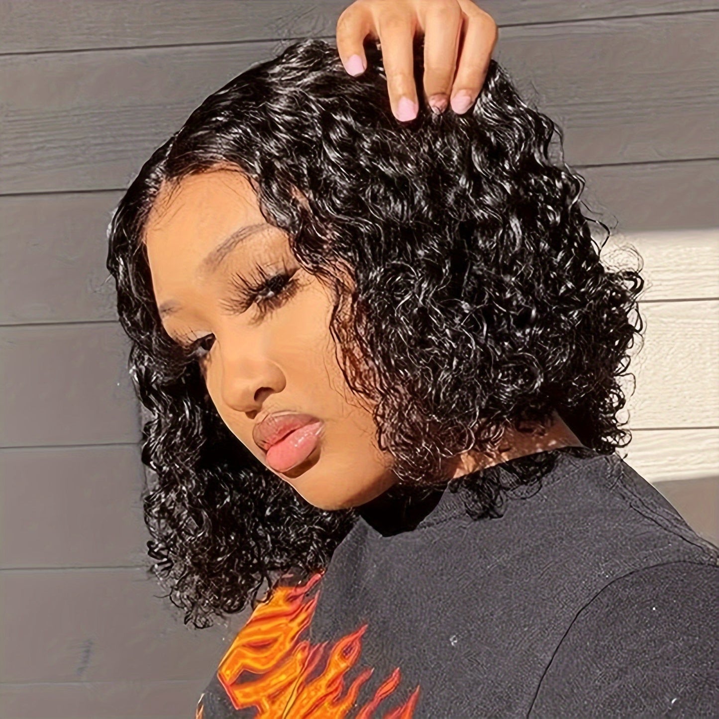 Water Wave Bob Glueless Wig | 4x4 Lace Closure 100% Human Hair - WigWonders