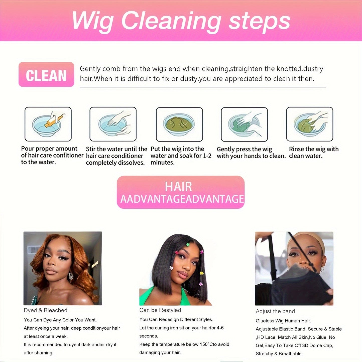 Water Wave Bob Glueless Wig | 4x4 Lace Closure 100% Human Hair - WigWonders