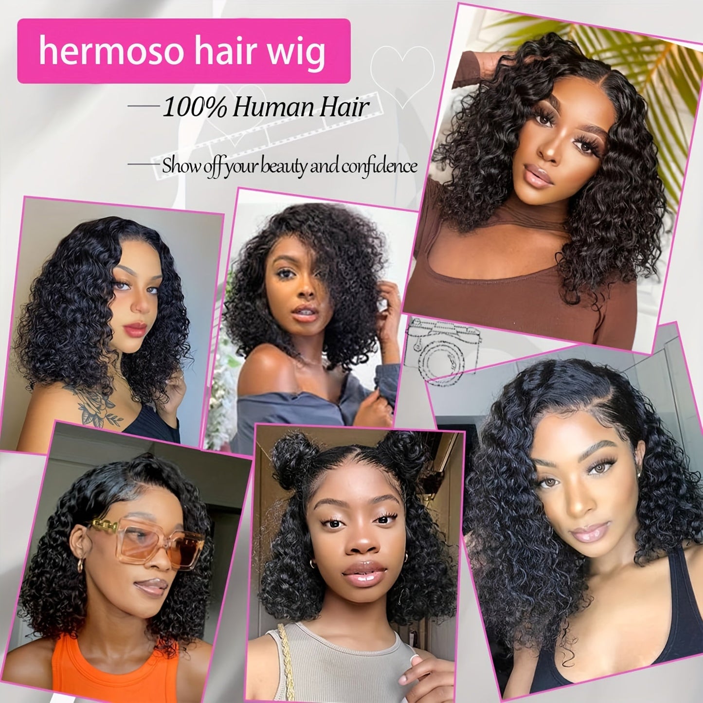 Water Wave Bob Glueless Wig | 4x4 Lace Closure 100% Human Hair - WigWonders