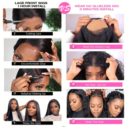 Water Wave Bob Glueless Wig | 4x4 Lace Closure 100% Human Hair - WigWonders