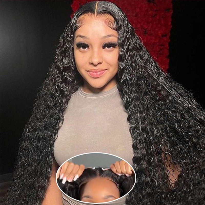 Wear & Go Glueless Human Hair Wig - Curly Lace Front - WigWonders