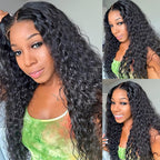 Wear & Go Glueless Human Hair Wig - Curly Lace Front - WigWonders