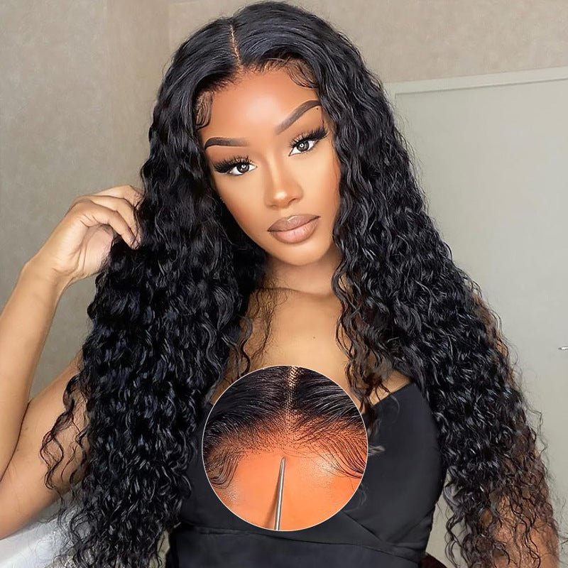Wear & Go Glueless Human Hair Wig - Curly Lace Front - WigWonders